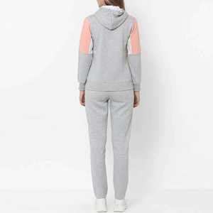 Conjunto de dos piezas de chándal de algodón para mujer al por mayor, Sudadera con capucha y pantalones de chándal, ropa deportiva informal con logotipo personalizado, atuendo para correr OEM - Product Image 5