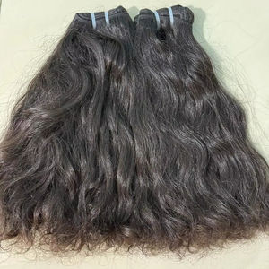 Vente en gros d'extensions de cheveux humains bouclés pour bébé indien brut aligné sur les cuticules 100% faisceaux non traités avec expédition rapide - Product Image 1