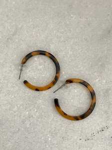 Boucles d'oreilles en résine transparente à la mode Style minimaliste avec des options de couleurs vives - Product Image 5