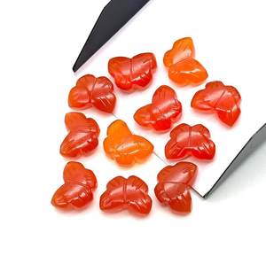 Carnelian <b>Butterfly</b> Shape <b>Beads</b> Natural Gemstone Carved <b>Butterfly</b> <b>Beads</b> Loose Carnelian <b>Beads</b> for Jewelry Making Wholesale - Product Image 1