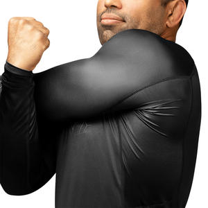 Rash Guard respirant pour hommes personnalisable UPF 50 + Compression Fit pour le surf, la natation et les sports nautiques Remises sur les commandes en gros - Product Image 5