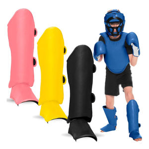 Muay Thai MMA Kickboxing Niños y niñas Espinilleras para entrenamiento de lucha Cómodo Sparring Espinilleras protectoras - Product Image 1