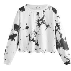 Camisetas cortas informales de manga larga de poliéster y elastano - Product Image 1