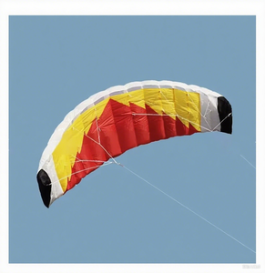 Cometa deportiva multilínea 2M cometa acrobática suave de abeto doble y Rojo empaquetada en bolsa - Product Image 4