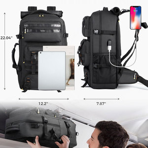 กระเป๋าเป้สะพายหลังความจุขนาดใหญ่สำหรับการตั้งแคมป์และการเดินทางกระเป๋าหนังยุทธวิธีสำหรับผู้ชายปรับแต่งได้ - Product Image 4