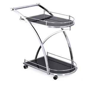 AK Brass Standard Metal 2 Tier Bar Carts Antique Finished Handmade Serving <b>Trolley</b> For Restaurant Furniture / Hotel Serving - Product Image 2