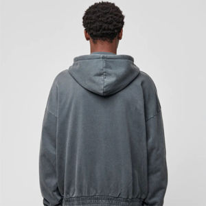 Oem Service Hot Sale Men Acid Wash Hoodies for <b>Boys</b> Fashion Hoodies for Acid Wash Polyester Zipper Hoodies - Product Image 4