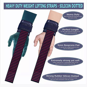Correas de muñeca con logotipo personalizado, levantamiento de pesas, gimnasio, levantamiento de pesas, accesorios de fitness, venta al por mayor - Product Image 5