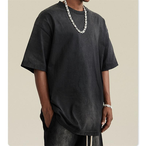 Hot Fashion <b>Acid</b> Wash Short Selves <b>Drop</b> Shoulder Casual Wear Sets for Men 2025 hoodie short Sun faded Tracksuits for men's - Product Image 6