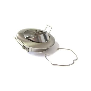 Porta faretti LED rotondo regolabile GU10 MR16 con finitura satinata a molla-illuminazione/portalampada - Product Image 3