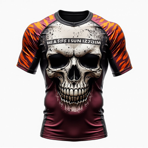 Protector Rash MMA personalizado listo para MMA y Rash Guards Fit y diseños de manga corta completa o kimono de jiu jitsu - Product Image 5