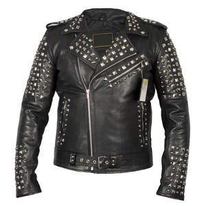 Veste en cuir de style punk pour femmes Slim Fit gothique Biker vêtements d'extérieur à la mode Zip Design couleur noire disponible - Product Image 1