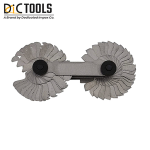 Jeu de jauges de filetage en céramique ASME/ANSI haute précision 60 degrés 20 lames métriques pour mesurer l'acier - Product Image 2