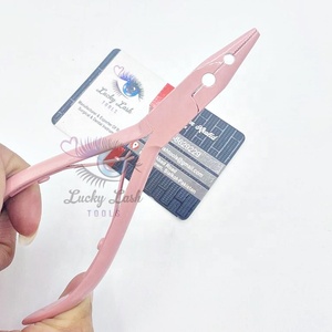 Kit de herramientas personalizadas de acero inoxidable Rosa Micro Link/Bead Closer, juego de alicates para extensiones de cabello para accesorios de cuentas - Product Image 3