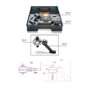 Juego de herramientas multiplicadoras de par BETA 5:1 para apriete derecho e izquierdo con accesorios en estuche de plástico-NUEVO - Product Image 2