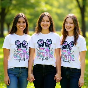 Camisetas de Manga Larga Personalizables para Mejores Amigas, Bestie Squad, Amigas por Siempre, Camisetas Promocionales - Product Image 3