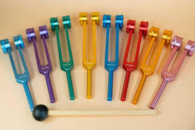 Diapason de chakra, ensemble de 8 pièces lestées |   Pour la guérison, le ADN, la thérapie sonore, le yoga - Product Image 5