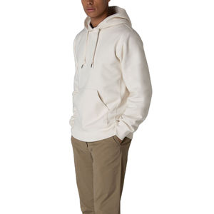 Pull à capuche épais 100% coton personnalisable pour hommes hiver polaire style brodé thermique teint uni - Product Image 6