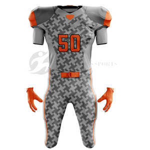 Uniformes de football américain de Spandex/polyester de haute performance avec l'impression sublimée comportant pour le confort exceptionnel - Product Image 2