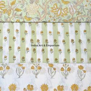 Block Print Cotton Cambric 60X60 Running Fabric Traditional Jaipuri Print Cotton Fabric - Product Image 5