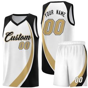 Maillot de basket-ball personnalisé, kits d'entraînement personnalisés, nom et numéro imprimés, uniformes d'équipe, ensemble de basket-ball pour hommes/enfants, impressions complètes - Product Image 3