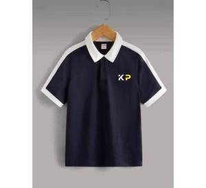 Camiseta negra OEM ODM Unisex Poliéster Hecho Uniformes escolares Ropa informal para niños de primaria Ropa de niños de edad - Product Image 1
