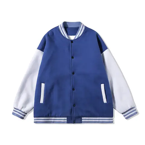 Chaquetas Varsity Letterman de piel de vaca de alta calidad para hombre con mangas de bombardero de béisbol personalizadas, diseño personalizable al por mayor - Product Image 2