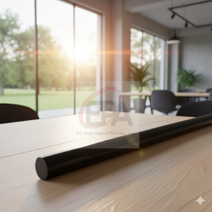 Tige noire PEHD haute résistance 70mm x 1m spécialement développée pour les applications industrielles nécessitant une résistance chimique - Product Image 1