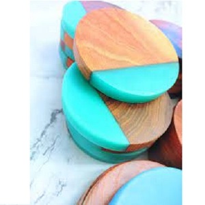 Sous-verres en résine de bois de manguier de Style classique de haute qualité - Product Image 4