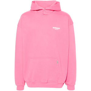 Sudadera con capucha para hombre con logotipo personalizado 100% algodón French Terry Oversized Pink Winter French Terry Hoodie Solid High Quality OEM - Product Image 6