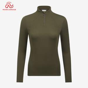 Haut Vêtements équestres techniques de haute qualité Conception personnalisée Chemise équestre à manches longues pour équitation Haut de couche de base - Product Image 1