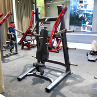 Machine de musculation professionnelle à charge par disques, presse pectorale inclinée isolatérale