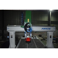 Routeur CNC 4 axes Jinan Firmcnc 1325 avec système ATC pour le travail du bois, routeur CNC ATC haute précision 1325
