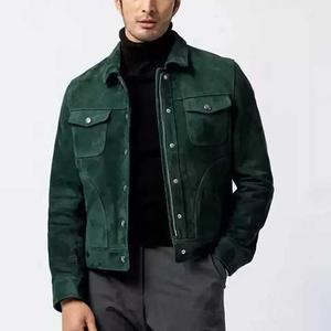 Venta al por mayor de chaqueta de cuero genuino de moda con estilo para los hombres de alta calidad cómodo Casual Street Wear chaquetas de invierno de los hombres - Product Image 5