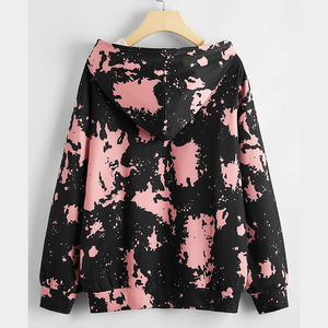 Sudadera con capucha de algodón para mujer, prenda deportiva de talla grande, Casual, de manga larga, fabricante OEM - Product Image 2