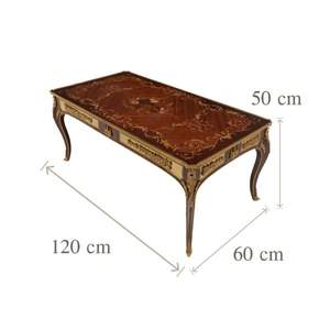 Juego de Mesa de Madera Dorada Clásica Real - Product Image 4