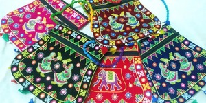 Bolso colorido de Rajasthani, regalo para ella, bolsa de regalo de dama de honor, bolsa de favor del Festival de la boda india, bolso de mujer, bolsos estuches, - Product Image 4