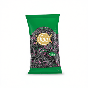 <b>LICORICE</b> COCOA HARD <b>CANDY</b> DROPS in BAG 1KG - Product Image 2