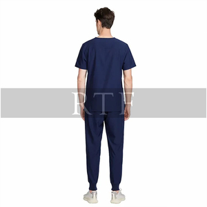 Uniformes médicos de LICRA antiabsorbentes con cuello en V personalizados, opciones de talla grande, hasta la rodilla, Top de Hospital, Jogger, conjuntos de uniformes de enfermería - Product Image 5