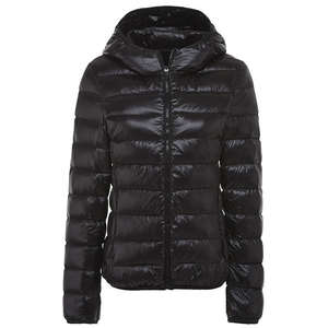 Chaqueta Bomber de Invierno Ligera de Alta Calidad al por Mayor, con Capucha, Diseño Personalizado, para Mujer, Rellena de Algodón, Impermeable y Cortavientos - Product Image 2