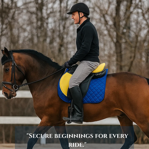 Silla de Montar de Cuero Premium para Caballos, Cómoda para Montar |   Accesorios Duraderos para Caballos, Silla de Salto, ARMANDIOUS INDUSTRIES - Product Image 3