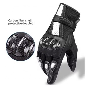 Gants de moto en microfibre de qualité supérieure, tissu antidérapant, gants de moto en cuir pour le cyclisme et le sport, protection des mains, vente en gros - Product Image 6