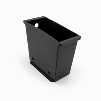 Nuovo set di 2 scatole per contanti/monete in plastica polietilene nera per arcade, di grandi e piccole dimensioni, ad alta capacità, spedizione gratuita