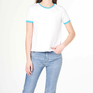Nueva moda 100% algodón orgánico mujeres camisetas de gran tamaño estilo de lujo cantidad a granel transpirable y secado rápido hecho a medida - Product Image 2