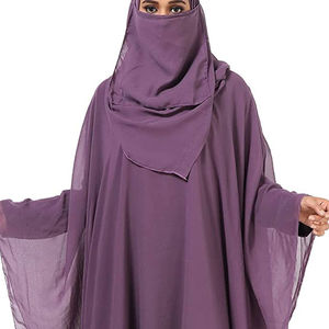 High Quality Modest Full-length Ankle-Length Polyester Abaya <b>Dress</b> <b>for</b> <b>Muslim</b> <b>Women</b> Customizable Breathable Islamic Clothing - Product Image 6
