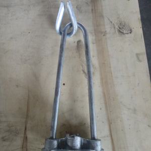 חם לטבול מגולוון מוצרים מקצועי ייצור קו חשמל חומרה מתכווננת סוג קשת להישאר מוט עם צלחת בסיס - Product Image 4