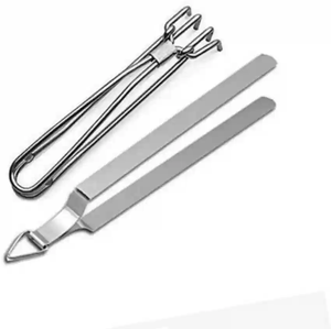 Long buffet unique Serveur de salade Roti Chapati Tong en acier inoxydable robuste et solide avec une bonne Offre Spéciale de préhension - Product Image 6