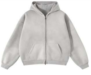 Haut à manches longues à capuche pour homme, en coton pur, décontracté, simple, ample, tendance, automne - Product Image 5