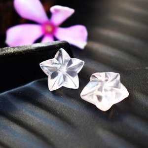 Cuentas de piedras preciosas talladas en estrella de cuarzo de cristal transparente Natural para la fabricación de joyas tallas de estrellas de lujo sueltas al por mayor perforadas 12mm a granel - Product Image 4