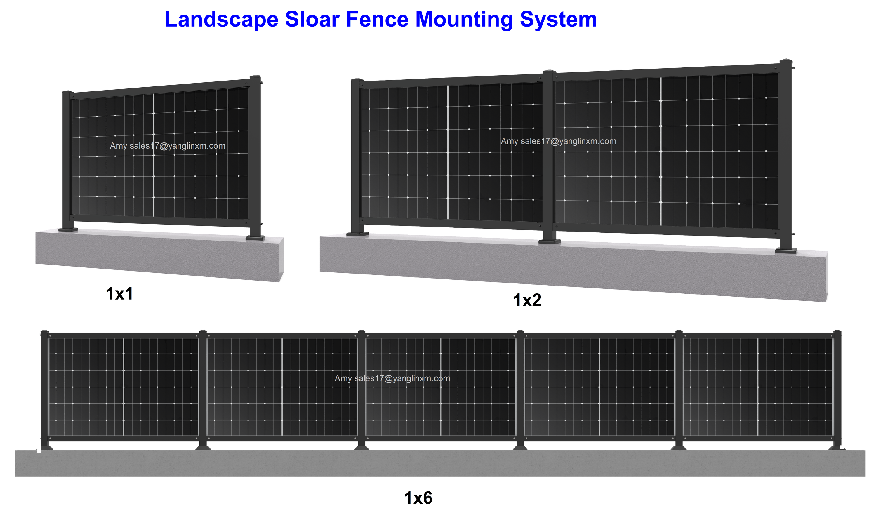 Custom Farm Garden Bidirectional Solar Panel Systems Fence Solar Ground Mounting Vertical Solar Racking System · image 5